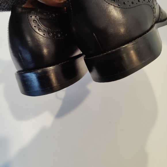 Johnson Murphy Black Leather Lace-up Dress Shoes main image 6